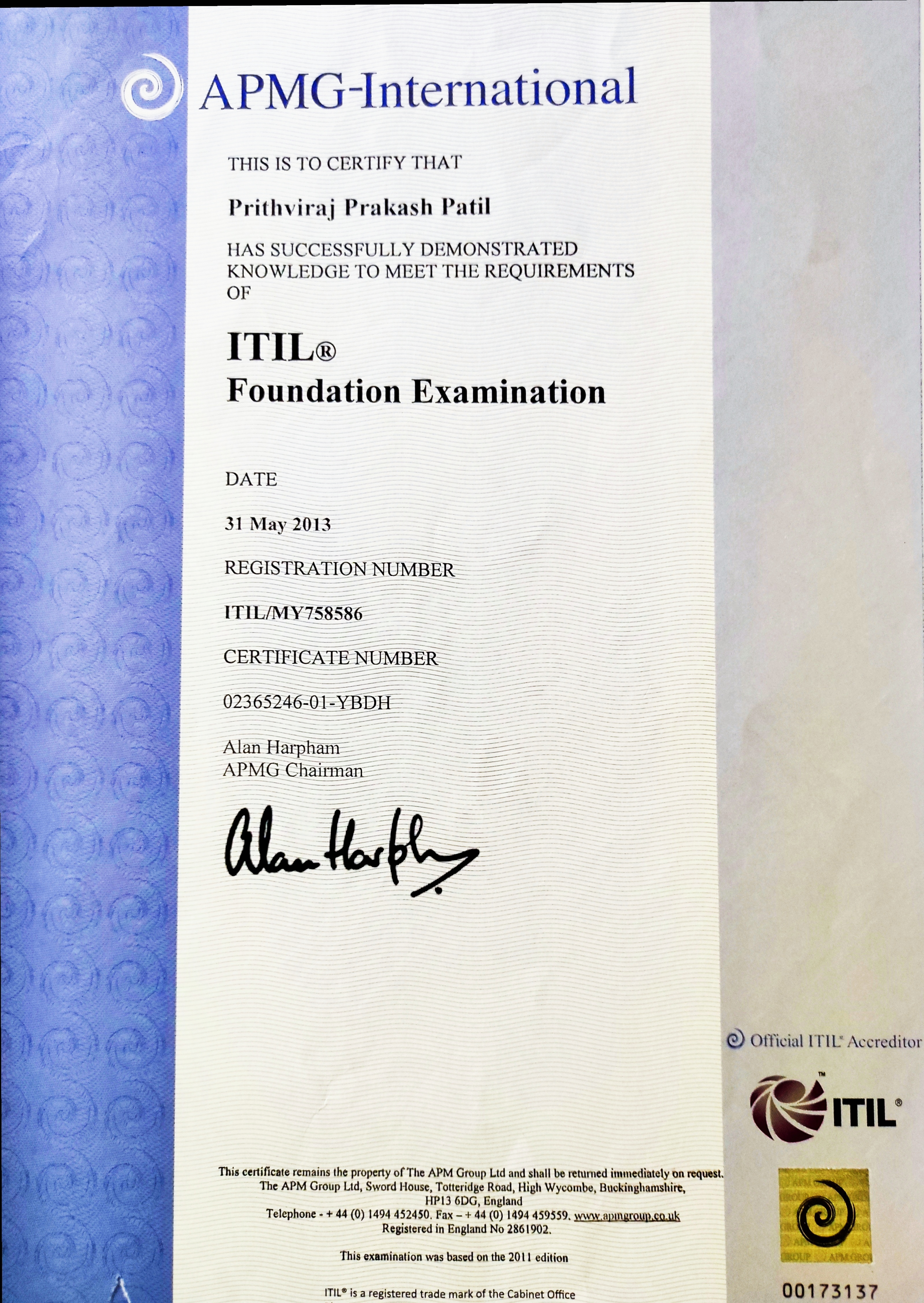 ITIL Exam 